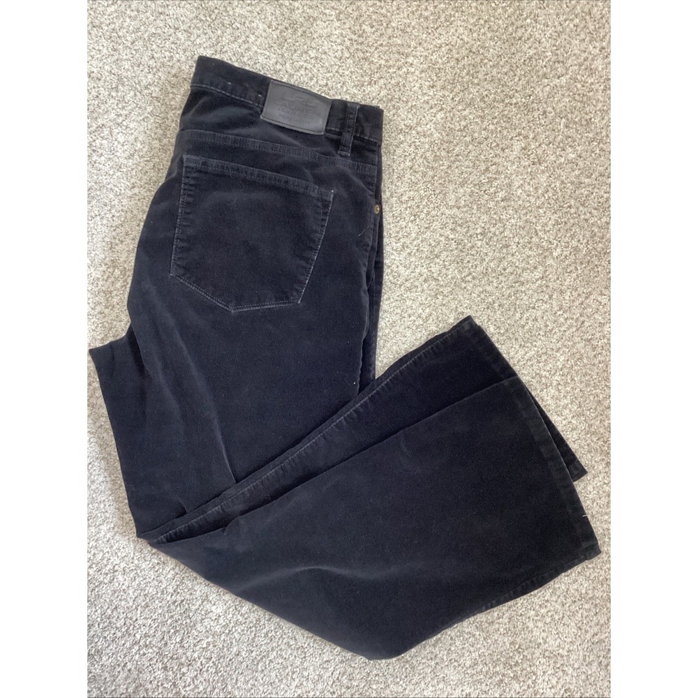 Vtg Lauren Jeans Co Ralph Lauren Black Corduroy Pants Womens 14 Straight Leg Y2K